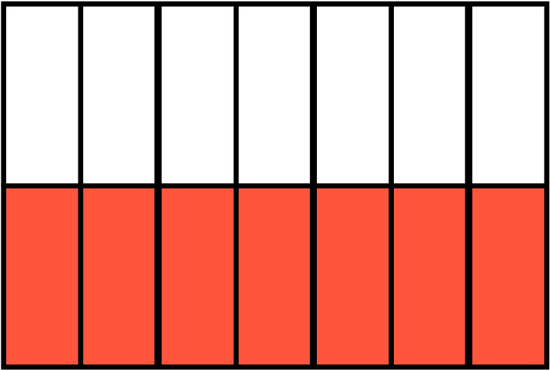 Vermilion Rectangle Fraction 7:14