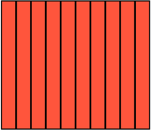 Vermilion Rectangle Fraction 10:10