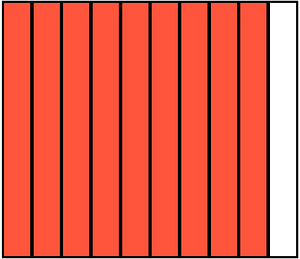 Vermilion Rectangle Fraction 9:10