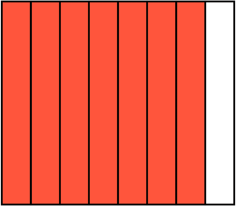 Vermilion Rectangle Fraction 7:8