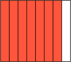 Vermilion Rectangle Fraction 7:8