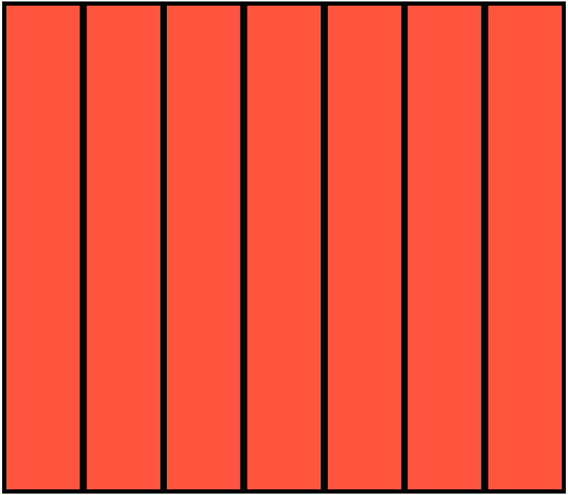 Vermilion Rectangle Fraction 7:7