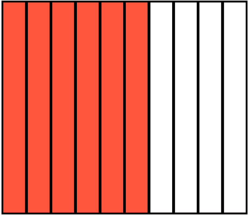 Vermilion Rectangle Fraction 6:10