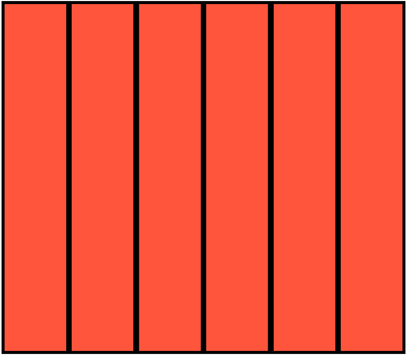 Vermilion Rectangle Fraction 6:6