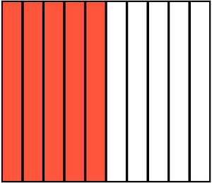 Vermilion Rectangle Fraction 5:10