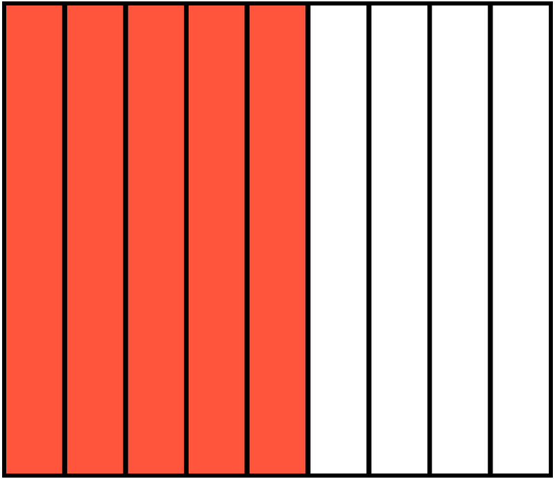 Vermilion Rectangle Fraction 5:9
