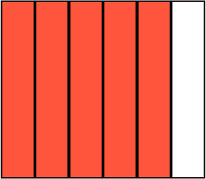 Vermilion Rectangle Fraction 5:6