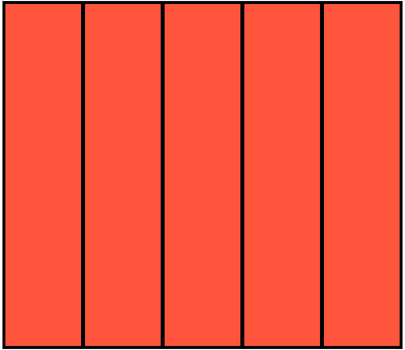 Vermilion Rectangle Fraction 5:5