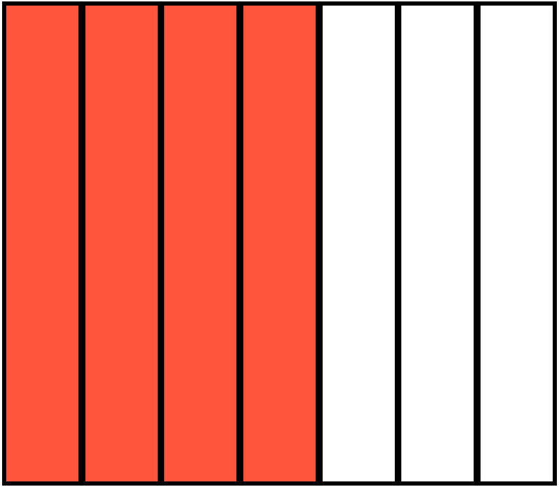 Vermilion Rectangle Fraction 4:7