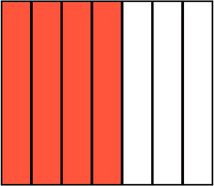 Vermilion Rectangle Fraction 4:7