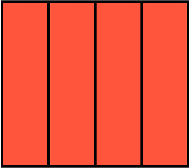 Vermilion Rectangle Fraction 4:4