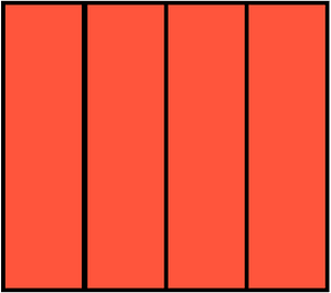 Vermilion Rectangle Fraction 4:4