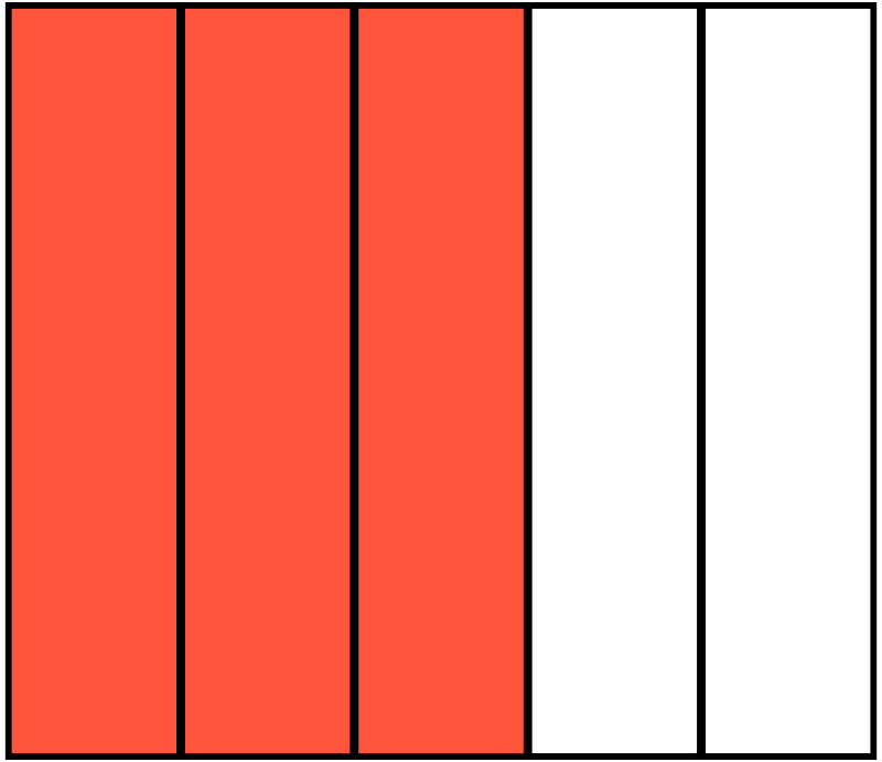 Vermilion Rectangle Fraction 3:5