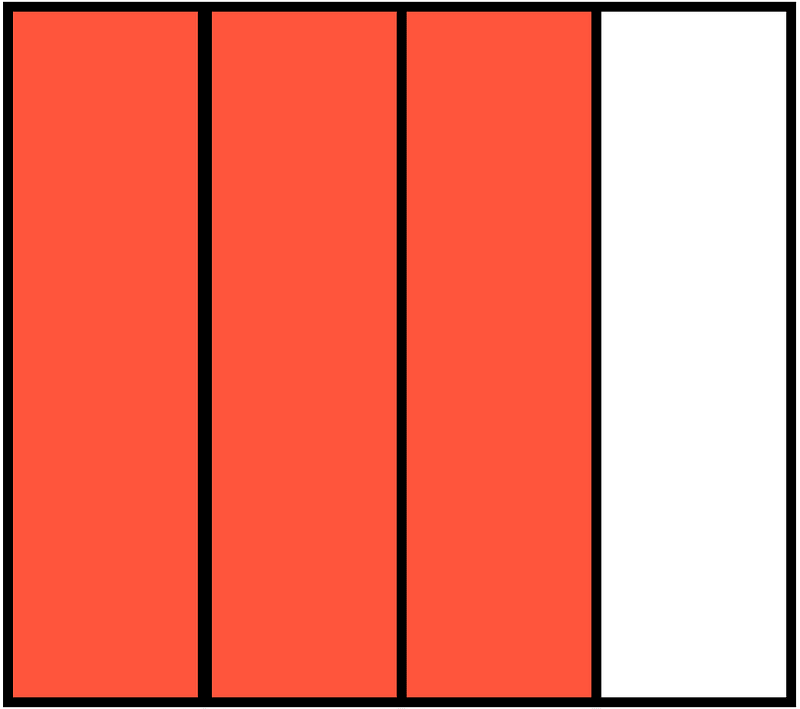 Vermilion Rectangle Fraction 3:4