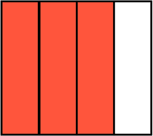 Vermilion Rectangle Fraction 3:4