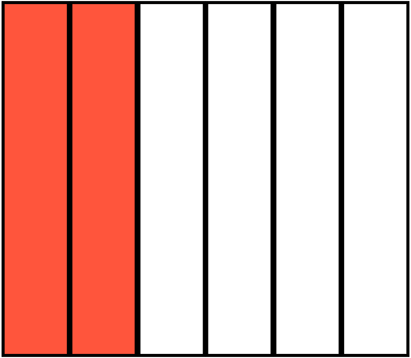 Vermilion Rectangle Fraction 2:6