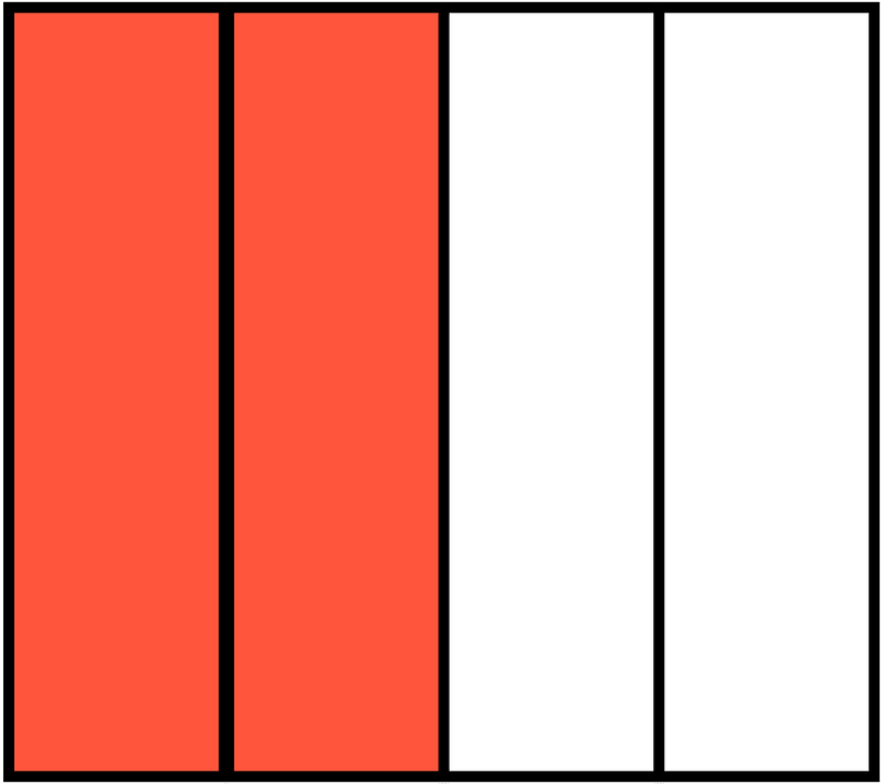 Vermilion Rectangle Fraction 2:4