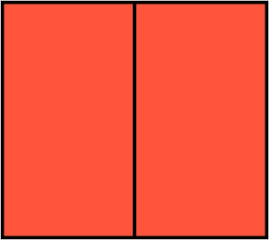 Vermilion Rectangle Fraction 2:2
