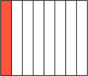Vermilion Rectangle Fraction 1:8