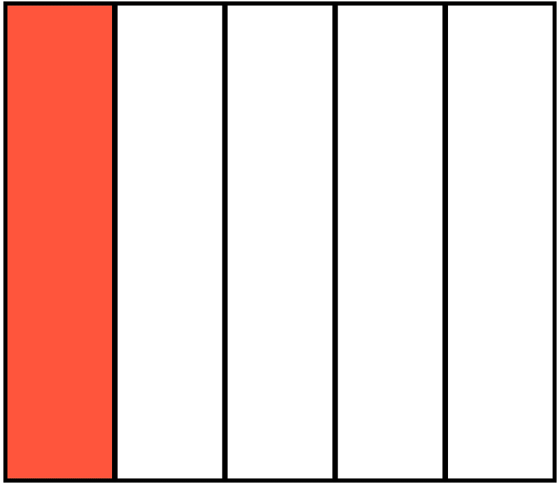 Vermilion Rectangle Fraction 1:5