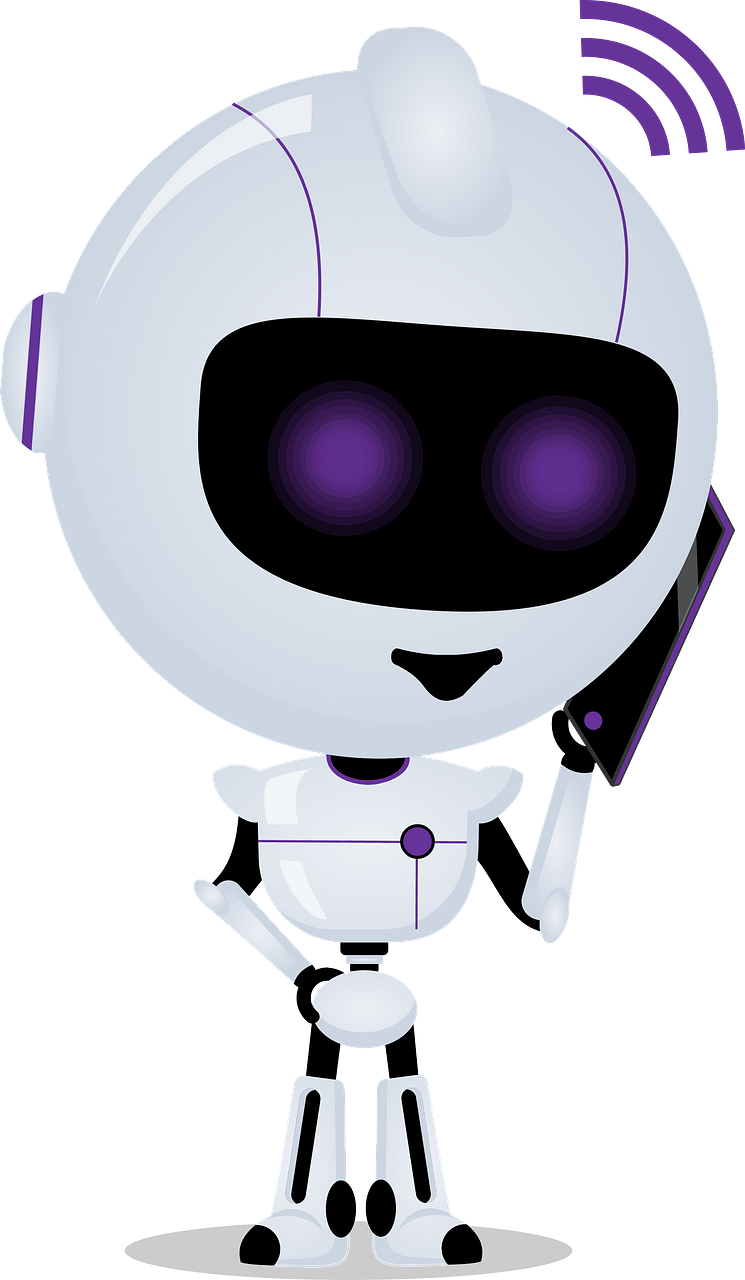 Robot with phone