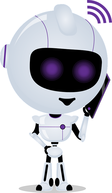 Robot with phone