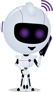 Robot with phone
