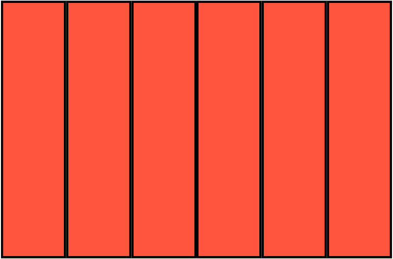 Vermilion Rectangle Fraction 6:6