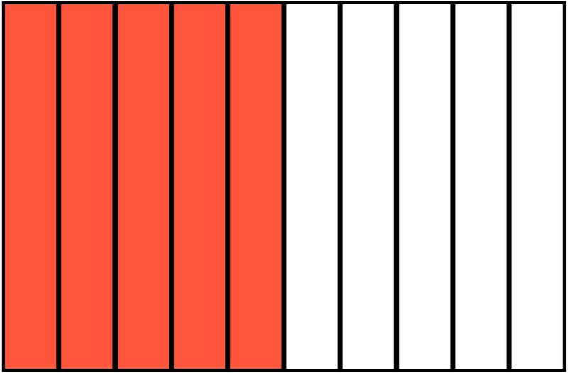 Vermilion Rectangle Fraction 5:10
