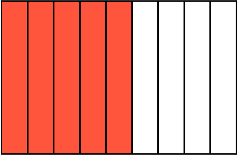 Vermilion Rectangle Fraction 5:9