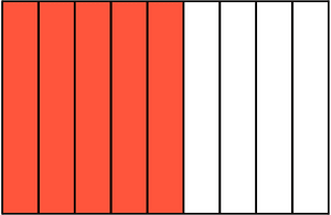 Vermilion Rectangle Fraction 5:9