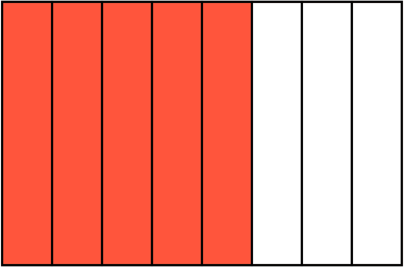 Vermilion Rectangle Fraction 5:8
