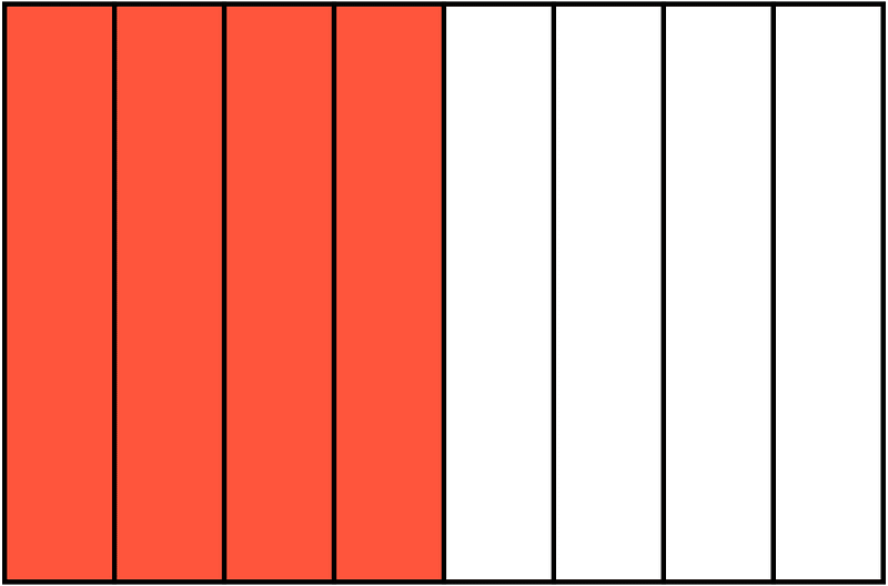 Vermilion Rectangle Fraction 4:8