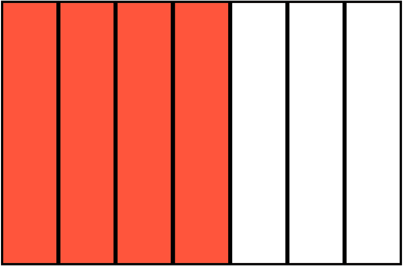 Vermilion Rectangle Fraction 4:7