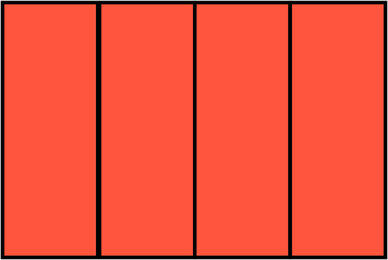 Vermilion Rectangle Fraction 4:4