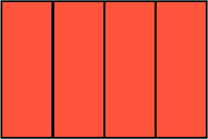 Vermilion Rectangle Fraction 4:4
