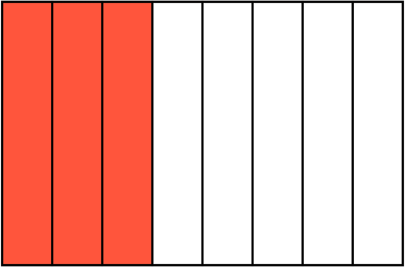 Vermilion Rectangle Fraction 3:8