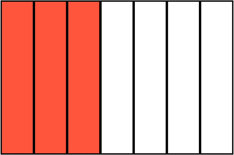 Vermilion Rectangle Fraction 3:7