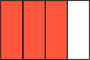 Vermilion Rectangle Fraction 3:4