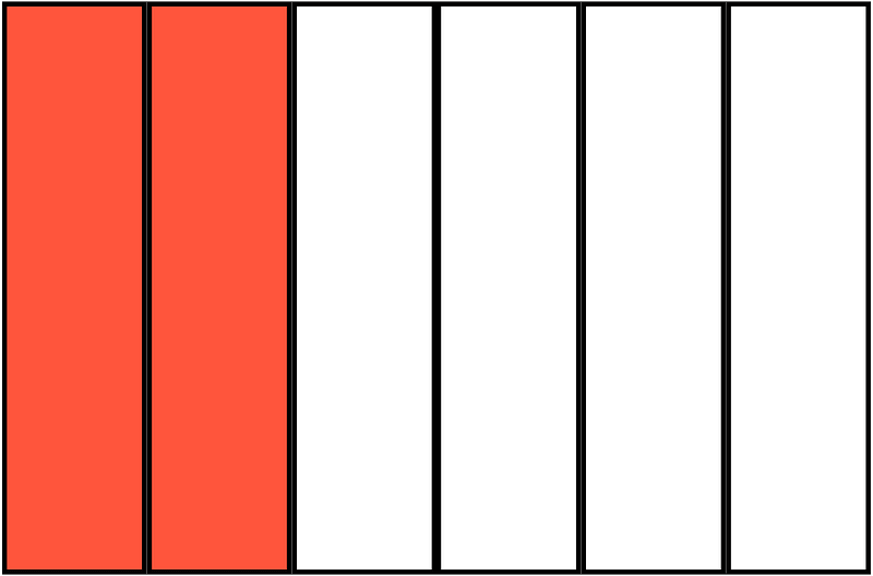 Vermilion Rectangle Fraction 2:6