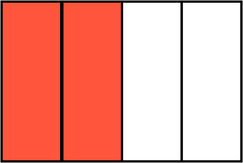 Vermilion Rectangle Fraction 2:4