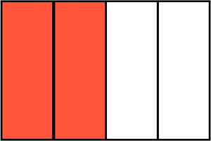 Vermilion Rectangle Fraction 2:4