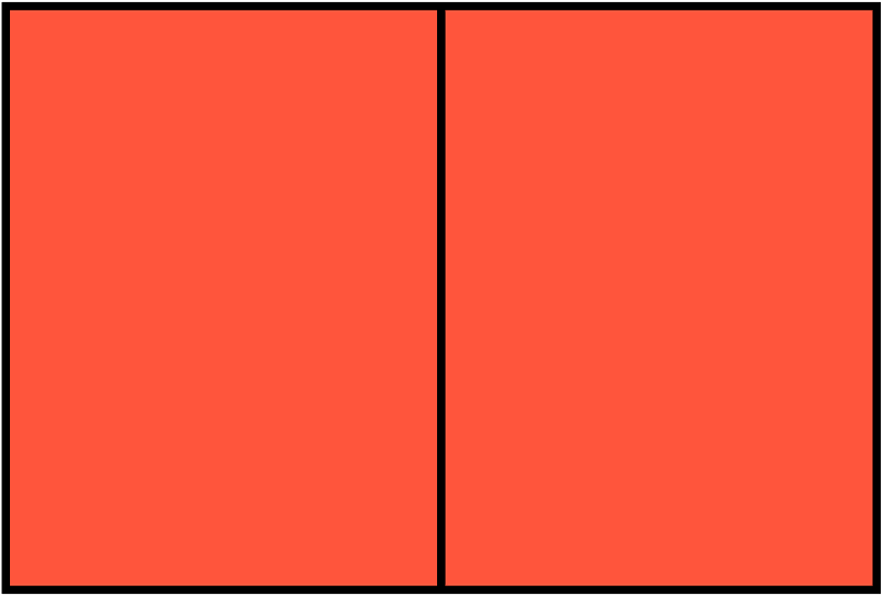 Vermilion Rectangle Fraction 2:2
