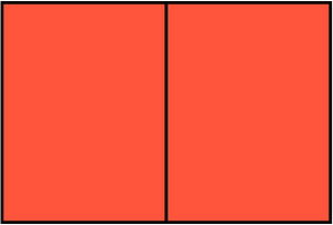 Vermilion Rectangle Fraction 2:2