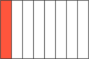 Vermilion Rectangle Fraction 1:8