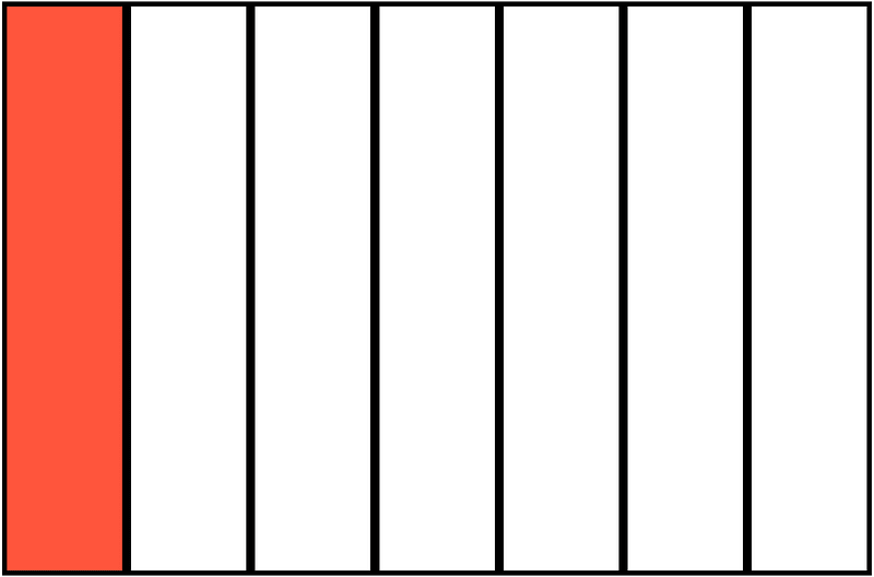 Vermilion Rectangle Fraction 1:7