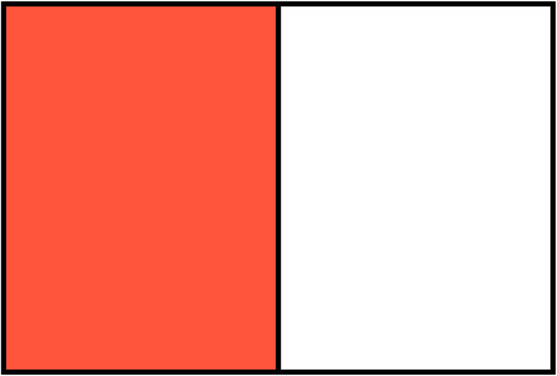 Vermilion Rectangle Fraction 1:2