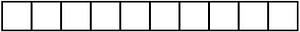 White Rectangle Fraction 10:10