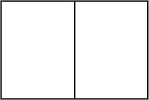 White Rectangle Fraction 1:2