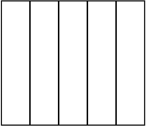 White Rectangle Fraction 5:5